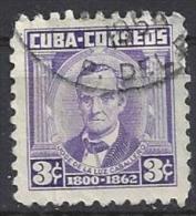 Cuba  1954  Personalities: Jose De La Luz Caballero  (o)  3c - Oblitérés