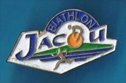 PIN´S //   . BIATHLON  JACOU  HÉRAULT. - Biathlon