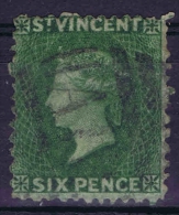 St Vincent 1861,  Yv Nr 7     Signed/ Signé/signiert/ Approvato BRUN - St.Vincent (...-1979)