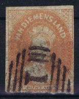Tasmania Van Diemensland 1857 ,  Yv Nr 10  SG 25 Used  Signed/ Signé/signiert/ Approvato BRUN - Usati