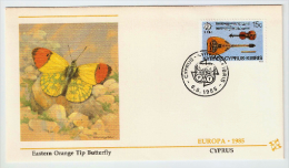 Cyprus - 1985 - Europa Stamp On Letter With Description On The Back - Used Stamps