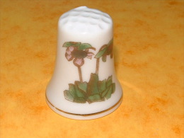 Dé à Coudre En Porcelaine - FLEURS - A24 - Thimbles