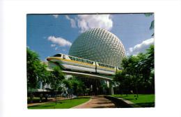 FUTURE WORLD A SLEK MONORAIL CIRCLES SPACESHIP EARTH,BEAU PLAN COULEUR REF 41653 - Ouvrages D'Art