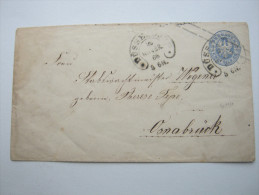 1866, DÜSSELDORF , Seltener Hufeisenstempel  Auf Ganzsache - Entiers Postaux