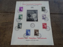 1er Foire Philatélique Internationale -Ostende 14-17 Août 1937-(feuillet Souvenir) - ....-1951