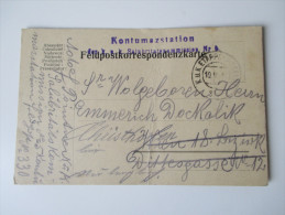 Österreich Ganzsache 1916 K.u.K. Etappenpostamt 330. Kontumazstation Der K.u.K. Salubritätskommission Nr. 5 - Andere & Zonder Classificatie