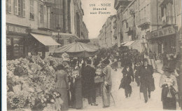 U U 754 / C P A -NICE   (06) MARCHE AUX FLEURS - Markets, Festivals