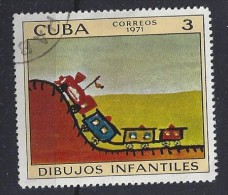 Cuba  1971  Children`s Drawings  (o)  3c - Oblitérés