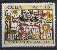Cuba  1971  Children`s Drawings  (o)  13c - Oblitérés