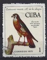 Cuba  1971  Death Cent. Of Ramon De La Sagra: Birds  (o)  1c  American Kestrel - Oblitérés