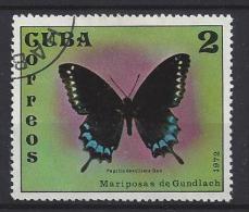 Cuba  1972  Butterflies  (o)  2c - Oblitérés