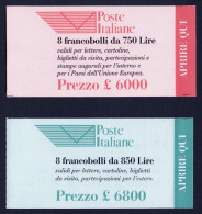 1995 ITALIA REPUBBLICA "ENTE POSTE ITALIANE" SERIE LIBRETTI MNH - Markenheftchen