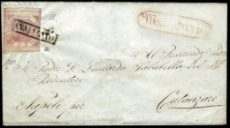 Manduria-00413 - Piego (senza Testo) Del 13 Dicembre 1858 - Reca Un Francobollo Da 2 Grana, II Tavola, Sassone N.6 - Naples