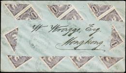 1910. 12x 3 Cents Bisected On Beautiful Small Cover To Hong Kong From MACAU 8-NOV. 10.   (Michel: ) - JF107532 - Sonstige & Ohne Zuordnung