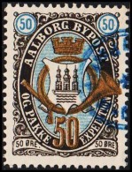 AALBORG BYPOST. 1887. 50 ØRE.  (Michel: DAKA 33) - JF107835 - Emisiones Locales