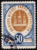 AALBORG BYPOST. 1886. 50 ØRE.  (Michel: DAKA 13) - JF107915 - Emissioni Locali