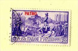 EGEO : PATMO - F.sco Ferrucci  20 Cent.  Usato  Emesso Il  20.10.1930  Sassone N° 12 - Egeo (Patmo)