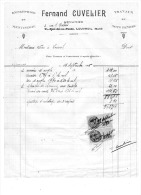 ENTREPRISE DE MENUISERIE  FERNAND CUVELIER       à   LOUVROIL  (NORD)  1935 - Drogisterij & Parfum