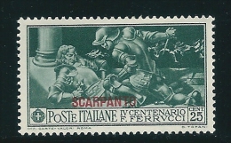 Italian Colonies 1930 Greece Aegean Islands Egeo Scarpanto Ferrucci Issue 25c MH With Defects Y0309 - Egée (Scarpanto)