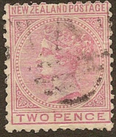 NZ 1874 2d FSF P12x11.5 SG 181 U #KK42 - Used Stamps