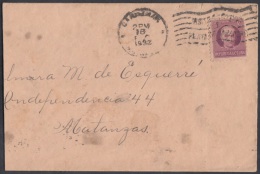 1917-H-113 CUBA. REPUBLICA. 1917. 3c.PATRIOTAS. SOBRE MARCA VISITE CARDENAS Y SU PLAYA DE VARADERO. 1932. RARO. - Briefe U. Dokumente