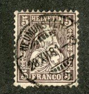 3775  Swiss 1881   Mi.#37 (o)  Scott #37  Cat. 13.€ -Offers Welcome!- - Used Stamps