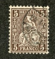 3790  Swiss 1862   Mi.#22a  (o)  Scott #43  Cat. .80€ -Offers Welcome!- - Used Stamps