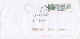 LISA 2 (ATM) ***0,60 EUR LETTRE PRIORITAIRE Sur Papier La Lettre Verte Sur Lettre - 2010-... Abgebildete Automatenmarke