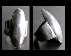 - Bague Moderniste En Argent (Pologne) T55 - T56 / Vintage Silver Ring Modernist Creator's Jewell - Ring