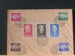 B/4440  SERIE SUR ENVELOPPE  1956 - Andere & Zonder Classificatie