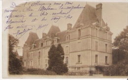 L'ABSIE (DEUX SEVRES) CARTE PHOTO DU CHATEAU DE L'ABBAYE 1903 - L'Absie