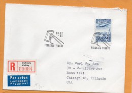 Finland 1961 Air Mail Cover Mailed Registered To USA - Briefe U. Dokumente