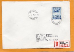 Finland 1963 Air Mail Cover Mailed Registered To USA - Covers & Documents