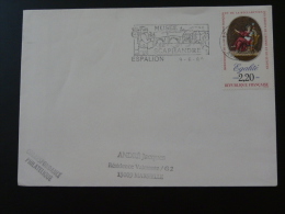 12 Aveyron Espalion Musée Du Scaphandre Pont Bridge 1989 - Flamme Sur Lettre Postmark On Cover - Immersione