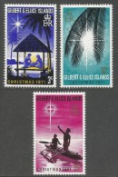 Gilbert And Ellis Islands. 1971 Christmas. MH Complete Set. SG 190-192 - Gilbert & Ellice Islands (...-1979)