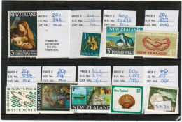 NUOVA ZELANDA - NEW ZEALAND - Lot Of 9 Stamps - Ongebruikt