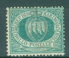 San Marino 1894-99 Arm 5 Cent. N° 27 Used - Usados