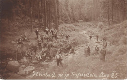 Foto AK Steinbach Nähe Teufelsstein August 1925 Bei Breitenbrunn Erlabrunn Johanngeorgenstadt Sosa Wildenthal Bockau - Breitenbrunn