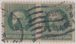1917-133. CUBA. REPUBLICA. 1917. PATRIOTAS. 1c. JOSE MARTI. MARCA: VISITE CARDENAS Y SU PLAYA DE VARADERO. - Ungebraucht