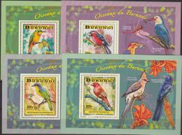 Burundi Songbirds-Oiseaux Chanteurs-Zangvogels 2014 - 4 Sheets MNH - Neufs