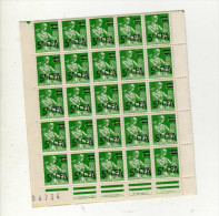 Réunion (1961)  - Panneau De 25 "Moisonneuse" Neufs** - Unused Stamps