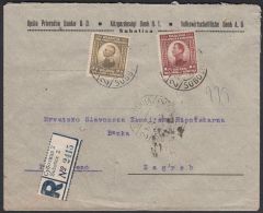 Yugoslavia 1923, Registered Cover Subotica To Zagreb W./postmark Subotica - Lettres & Documents