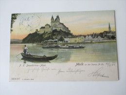 AK 1904 Österreich. Melk An Der Donau, N. Oe. P. P. Benedictiner - Abtei. Verlag A. Schaffer, Melk - Melk