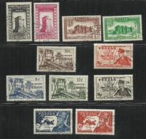 FEZZAN 1949 TERRITORIO MILITARE TERRITOIRE MILITAIRE 1°  EMISSIONE SERIE COMPLETA COMPLETE SET USATA USED OBLITERE' - Used Stamps