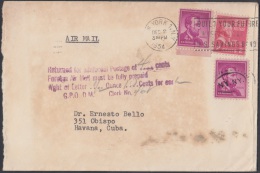 1954-H-18 US. 1954. SOBRE CON TASA POR COBRAR. POSTAGE DUE. NEW YORK. US. 1954. - Cartas & Documentos