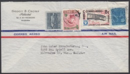 1955-H-19 CUBA. REPUBLICA. 1955. CUPEX EXPOSITION. 8c. AVION AIRPLANE. SOBRE COMERCIAL. - Lettres & Documents