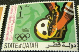 Qatar 1972 Olympic Games - Munich, Germany Football 1dh - Mint - Qatar