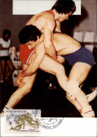 SPORTS - LUTTE - Carte Philatélique - Carte Premier Jour - Clermont-Ferrand - 1987 - Wrestling