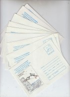 Romania POLAR LIFE WHALES BIRDS BEAR SET 9 MINT ENVELOPES 1996 - Whales