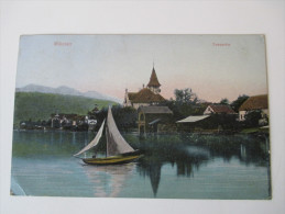 AK 1907 Österreich. Millstatt. Seepartie. Kleines Segelboot. Verlag Von Joh. Leon Se., Klagenfurt. No 884/1907 - Millstatt